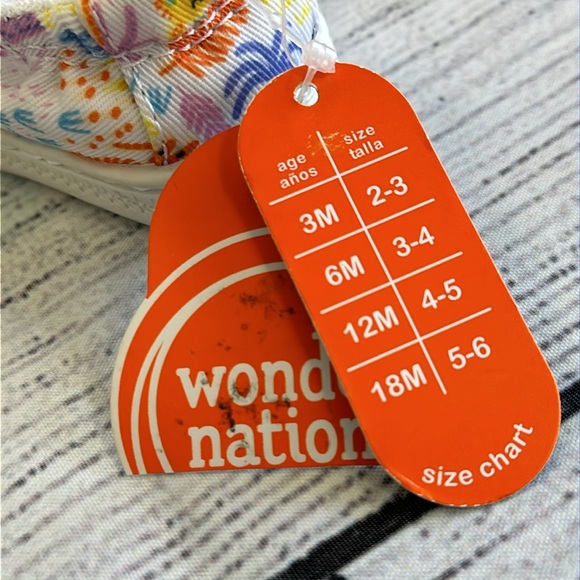 Wonder Nation • Infant Zoo Sneakers • Sz 2 (3 mos) NWT! Unisex! - Picture 2 of 8